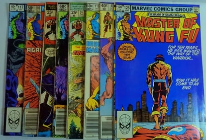 8 Marvel Master of Kung Fu Comics