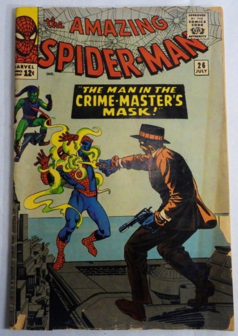 Marvel The Amazing Spiderman: #26, The Man in the Crime-Master's Mask, 1st Appearance of Bennett Brant as Crime Master