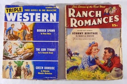 (2) Golden Age Western Books / Novels