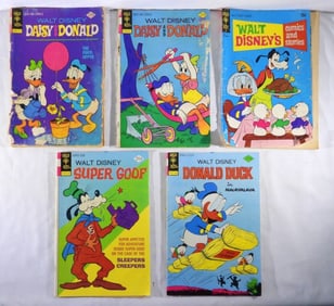 (5) Walt Disney Donald Duck & Goofy Comics