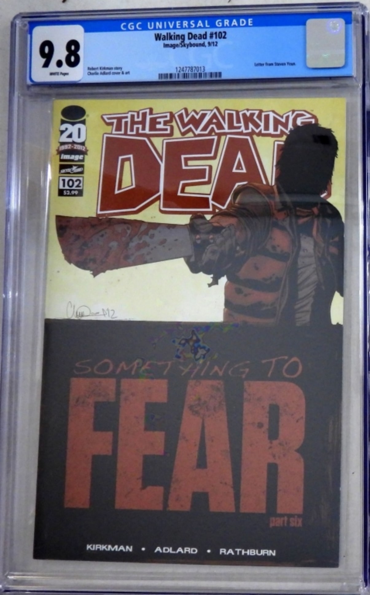CGC Graded 9.8, Walking Dead #102 (1 of 2)