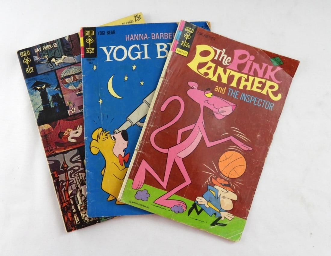 3 Gold Key Cartoon Comic Lot 1960-1975 (1 of 3)