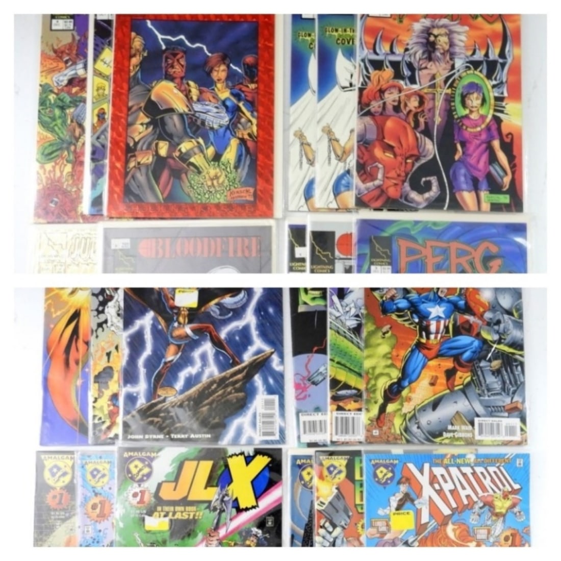 11 Lightning Comics & 12 Amalgam Comics (1 of 2)