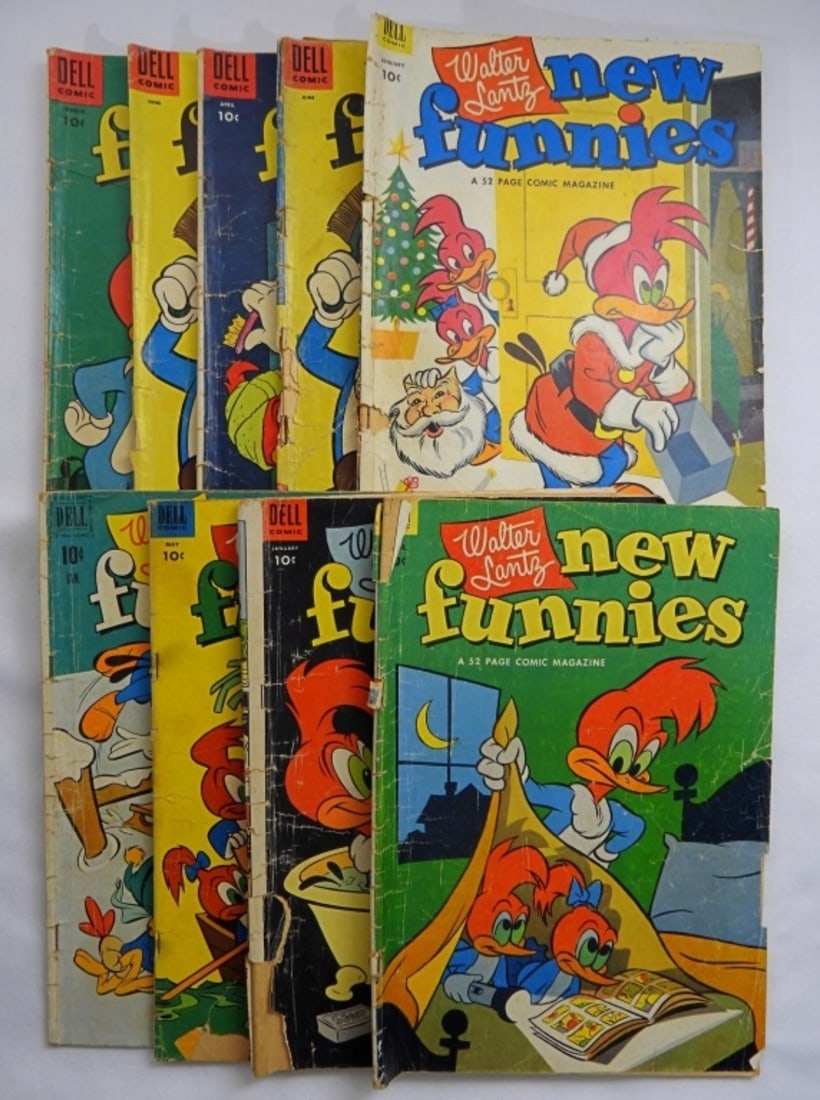 (9) Dell 10c New Funnies Comics (1 of 6)