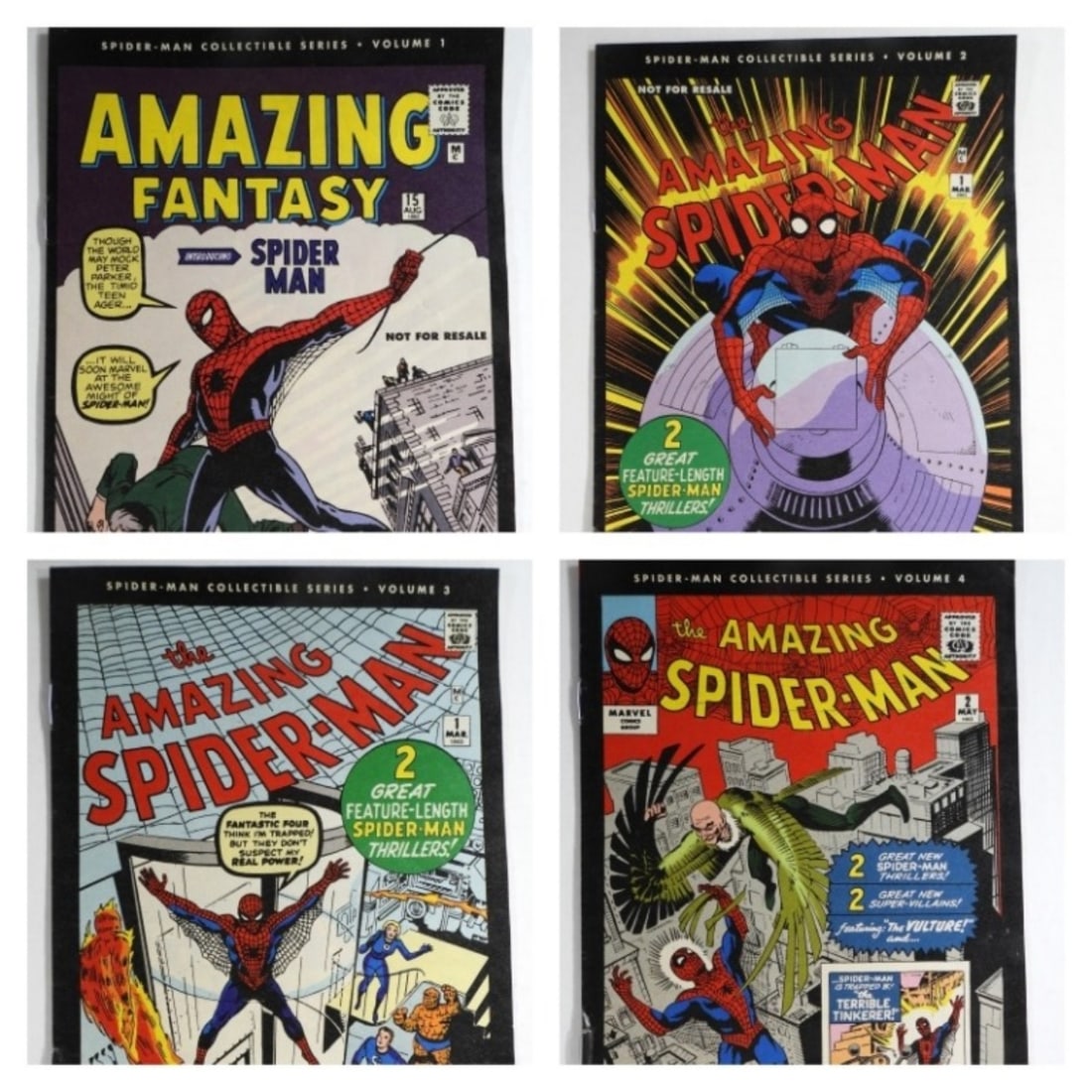 4- Spider-Man Collectible Series 1-4: All in different conditions