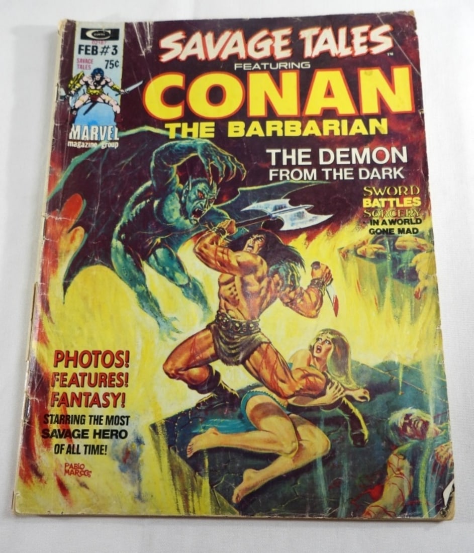 Savage Tales Featuring Conan The Barbarian: G Feb #3 The Deamon From the Dark