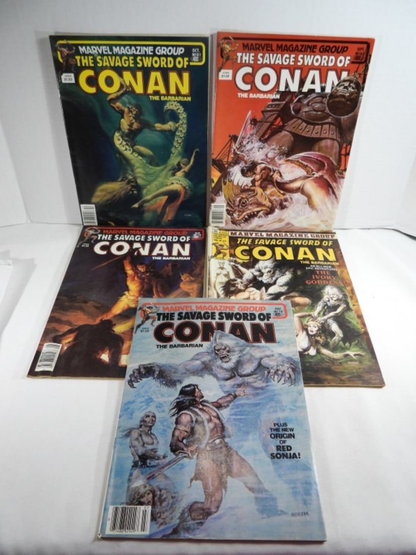 (5) Marvel Magazine Group Conan (1 of 4)