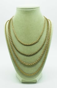 4 Gold Tone Chains