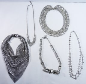 5 Faux Diamond Necklaces