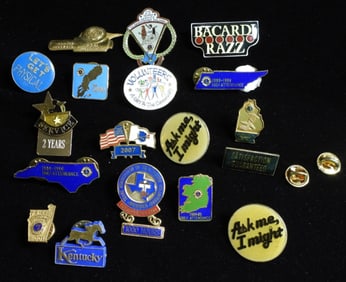 18 Mixed Lot Of Enamel Pins