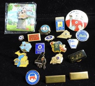 20 Mixed Lot Of Enamel Pins