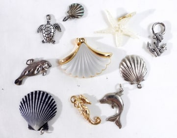 10 Ocean Theme Charms