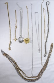 10 Miscellaneous Gold/Silver Necklaces