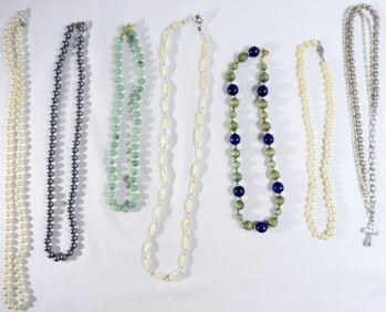 7 Miscellaneous Beaded Necklaces