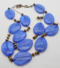 Blue Beaded Necklace