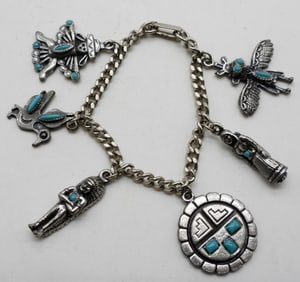 A Native American Charm Bracelet