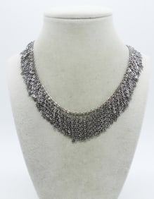 Unique Silver Tone Necklace