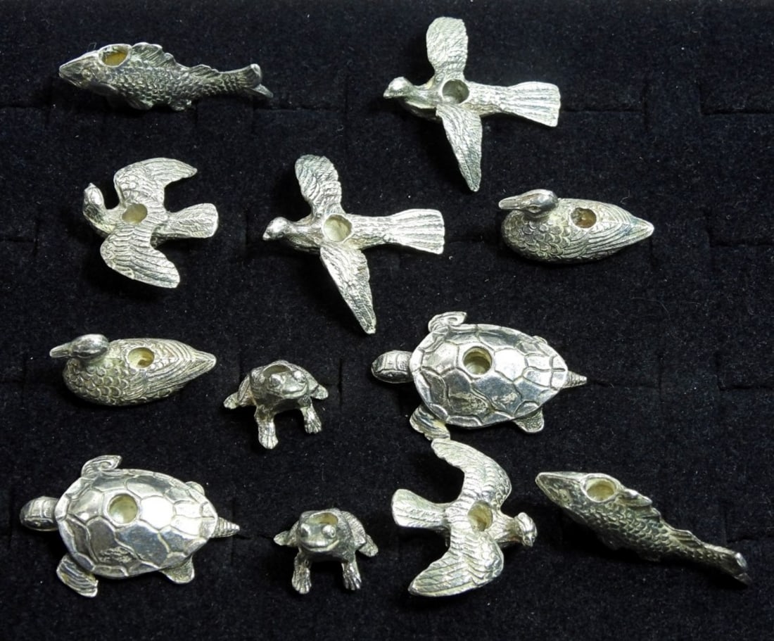 Multiple Variety Animal Candle Holders: Multiple variety animal candle holders, fish, bird, turtle, and a duck