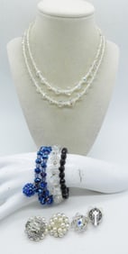 Crystal Necklace, Earrings & More
