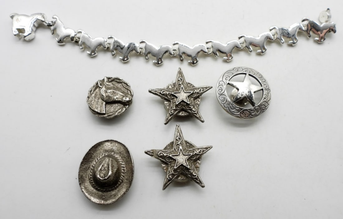 Mixed Lot Of Cowboy Style Jewelry (1 of 2)