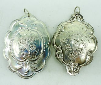 2 Towle Sterling Ornaments 1990 / 1991