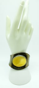 Taxco Yellow Gemstone Cuff Bracelet