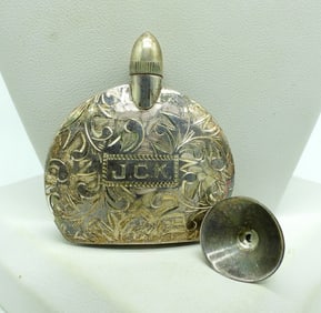 Japan Silver 950 Perfume Bottle - Vintage