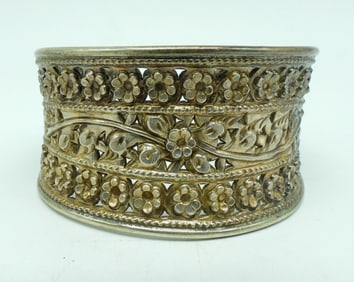 Wide Sterling Cuff Style Bracelet