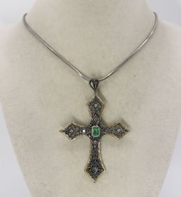 Sterling Cross Necklace