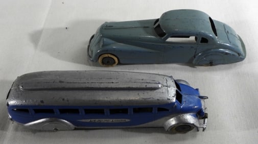 2 Die-Cast Vehicles Blue