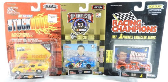 (3) Nascar Hot Wheels Racing Champions