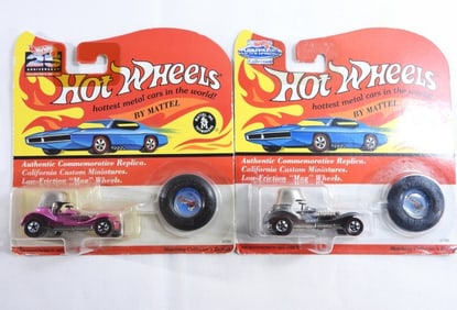 2- 1993 Hot Wheels Red Line Red Baron NIB