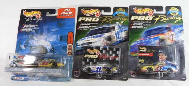 (3) Hot Wheels Pro Racing