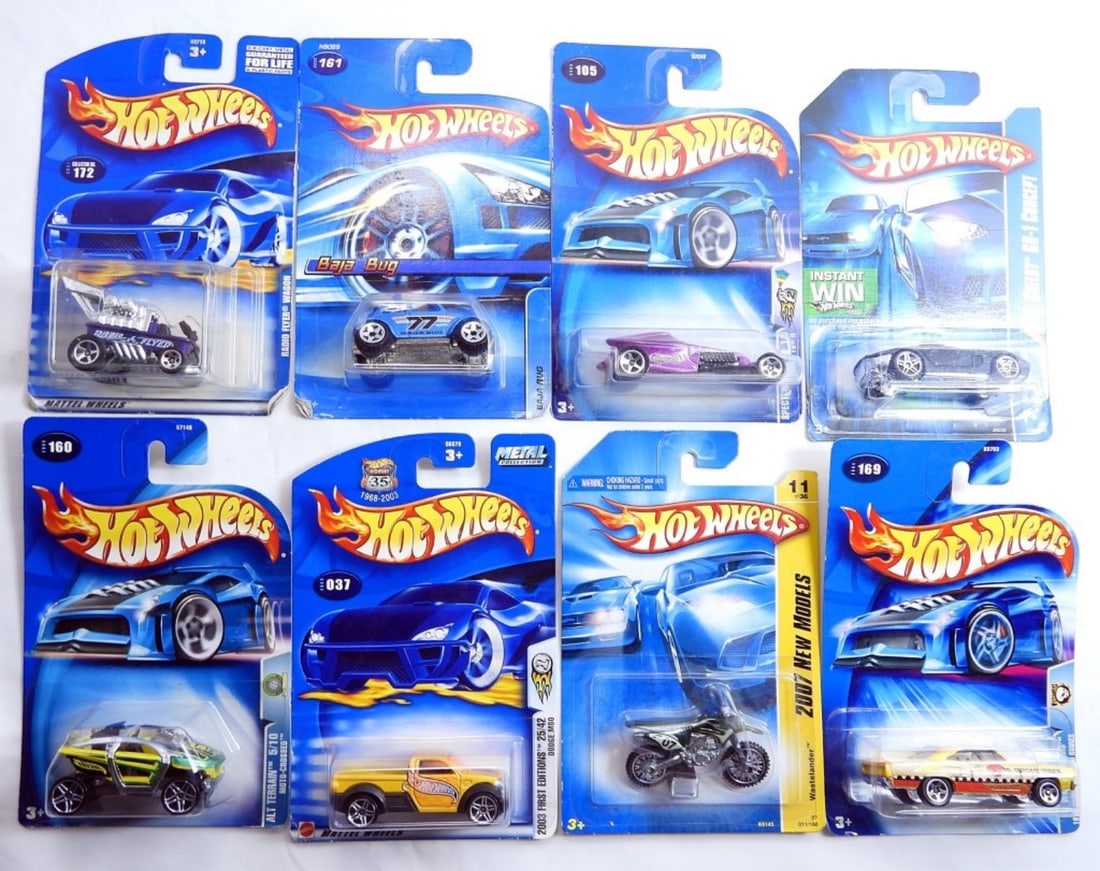 8 Hot Wheels Cars - Mixed Years (1 of 2)