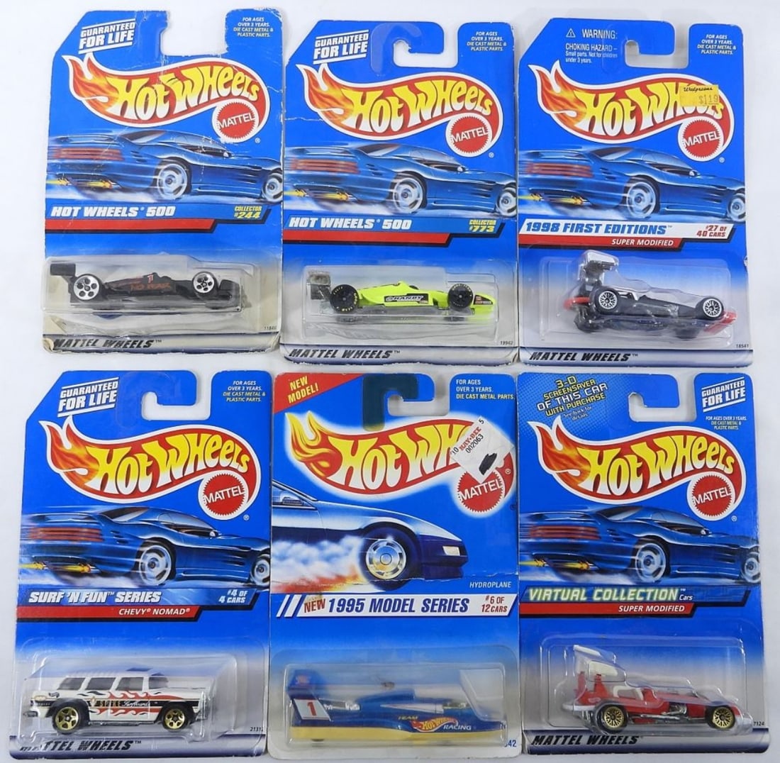 6 Hot Wheels New In Box 1994-99 (1 of 2)
