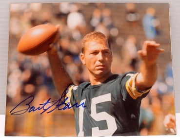 Bart Starr Signed 8x10 Photo With COA