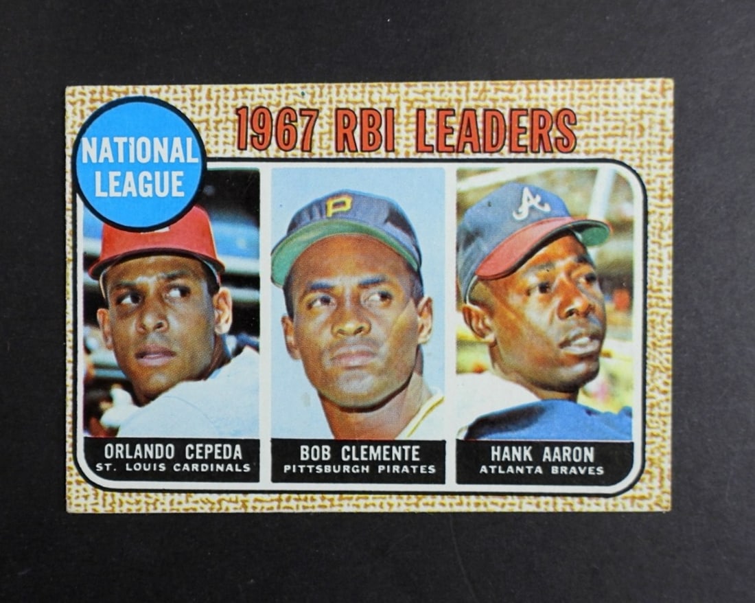 1967 TOPPS RBI  Leaders National League Card (1 of 2)