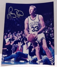 Larry Bird Signed Photo With COA