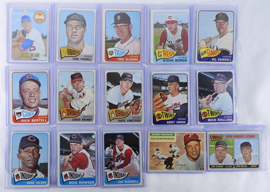 15 TOPPS Baseball Cards 1950s-1960s (1 of 2)