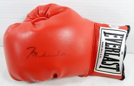 Muhammad Ali Signed Boxing Glove  COA