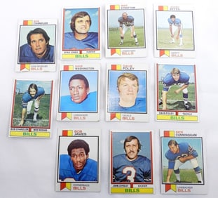 (11) 1970s Mixed Lot Of Buffalo Bills Cards