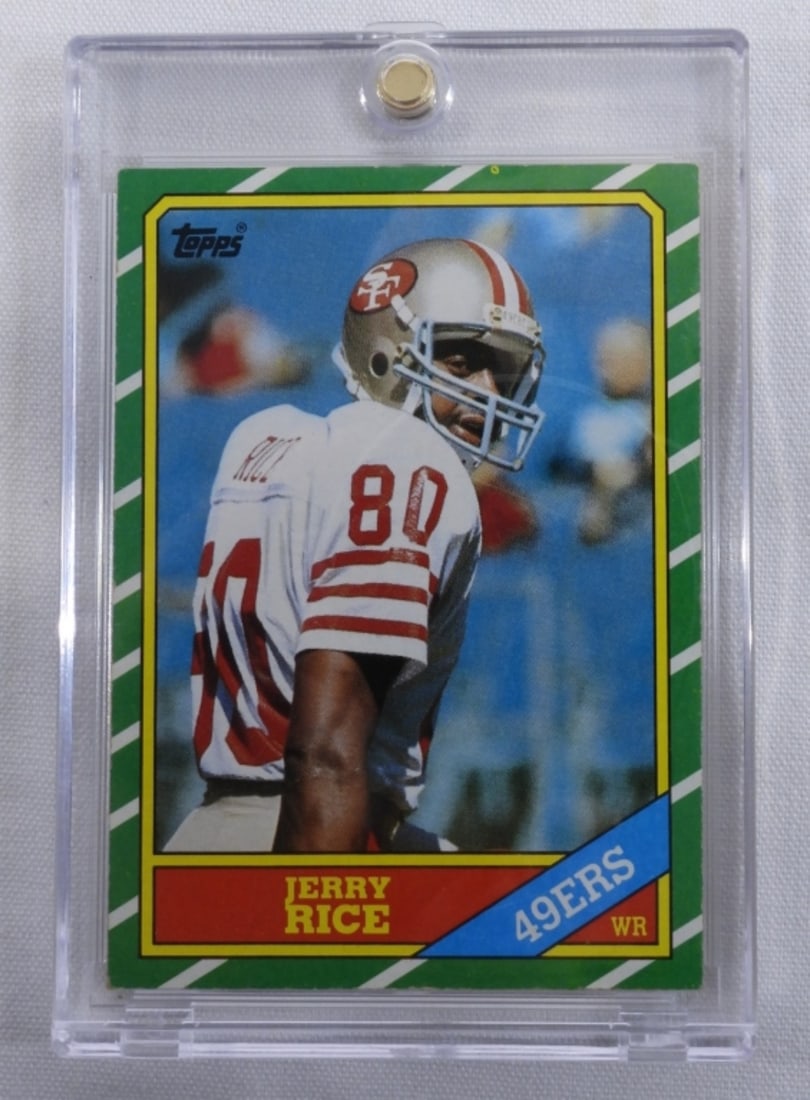 TOPPS Jerry Rice 49ers #161: Near mint in a hard case