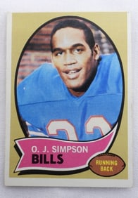 TOPPS O.J. Simpson Bills Running Back #90