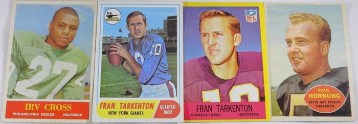 Paul Horning, Fran Tarkenton (2), Irv Cross