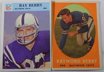 Ray Berry, Baltimore Colts Football Cards
