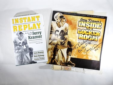 Jerry Kramer Signed Books, No COA