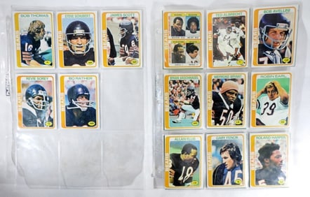 Chicago Bears 1978 Football Card Lot Of 23
