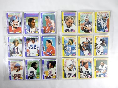 1978 Broncos & Bills Football Card Lot 35