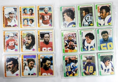 1978 Chargers & Cardinals Football Card