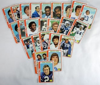 1978 Colts Football Cards Lot Of 24